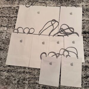 Apple White Gift Bags